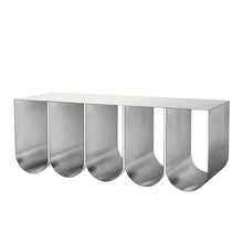 Load image into Gallery viewer, Kristina Dam Studio Curved Bench - Stainless Steel