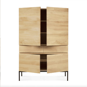 Oak Ligna Storage Cupboard - Hausful