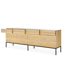 Load image into Gallery viewer, Oak Ligna Sideboard - 87&quot; - Hausful