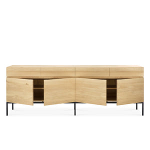 Oak Ligna Sideboard - 87" - Hausful