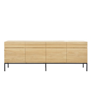 Oak Ligna Sideboard - 87" - Hausful