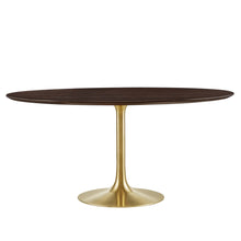 Load image into Gallery viewer, Round Tulip Dining Table - Walnut - Hausful