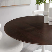 Load image into Gallery viewer, Round Tulip Dining Table - Walnut - Hausful