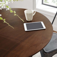 Load image into Gallery viewer, Round Tulip Dining Table - Walnut - Hausful