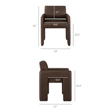 Load image into Gallery viewer, Wyatt Dining Armchair - Vegan Leather - Hausful
