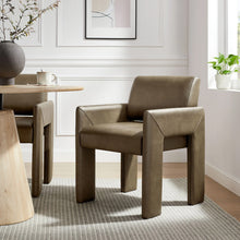 Load image into Gallery viewer, Wyatt Dining Armchair - Vegan Leather - Hausful