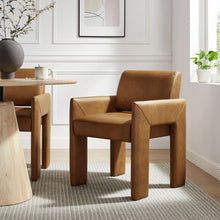 Load image into Gallery viewer, Wyatt Dining Armchair - Vegan Leather - Hausful