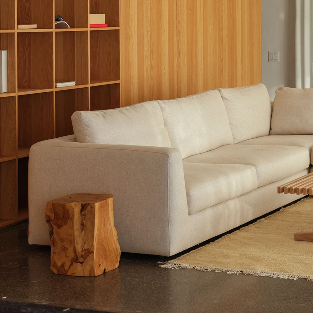 Solid Teak Wood Stool - Rectangle – Hausful