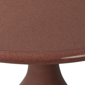 Vasper Red Concrete Table - 36"