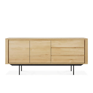 Oak Shadow Sideboard with Legs - 71" - Hausful