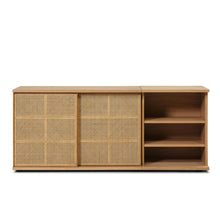 Load image into Gallery viewer, Plank Cane Office Sideboard - 71&quot;