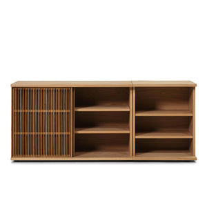 Plank Slatted Office Sideboard - 71"