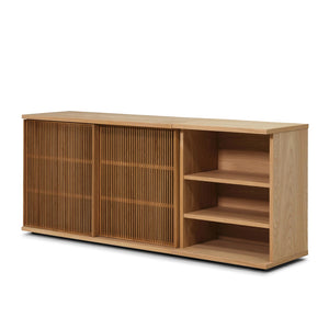 Plank Slatted Office Sideboard - 71"