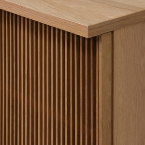 Plank Slatted Office Sideboard - 71"