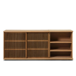 Plank Slatted Office Sideboard - 71"