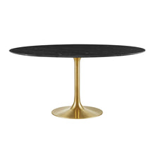 Load image into Gallery viewer, Round Tulip Dining Table - Gold Base - Hausful