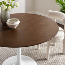 Load image into Gallery viewer, Round Tulip Dining Table - Walnut