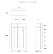 Load image into Gallery viewer, Teak Oscar Studio Rack - Hausful