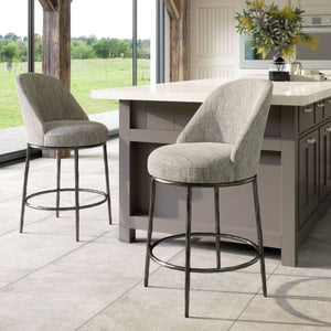 Norm Swivel Counter Stool - Grey