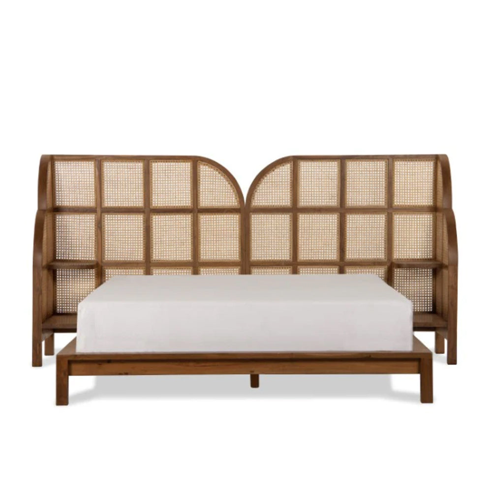 Nest Recycled Teak Cane Bed