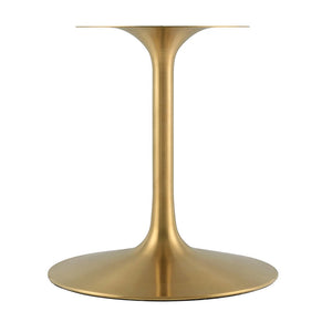 Oval Tulip Dining Table - Gold Base