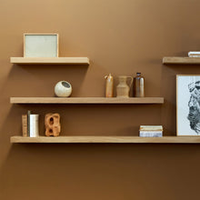 Load image into Gallery viewer, Simple Oak Wall Shelf - Hausful