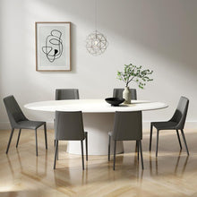 Load image into Gallery viewer, Deo Oval White Dining Table - 78"