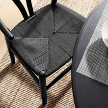 Load image into Gallery viewer, Wishbone Chair - Black with Black Rope Seat