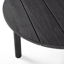Load image into Gallery viewer, Black Teak Quatro Outdoor Side Table - Hausful