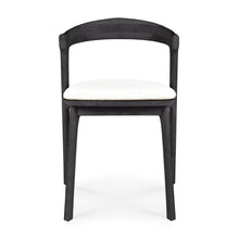 Load image into Gallery viewer, Bok Black Teak Outdoor Dining Chair - Hausful