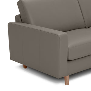Oskar Apartment Sofa – Leather - Hausful