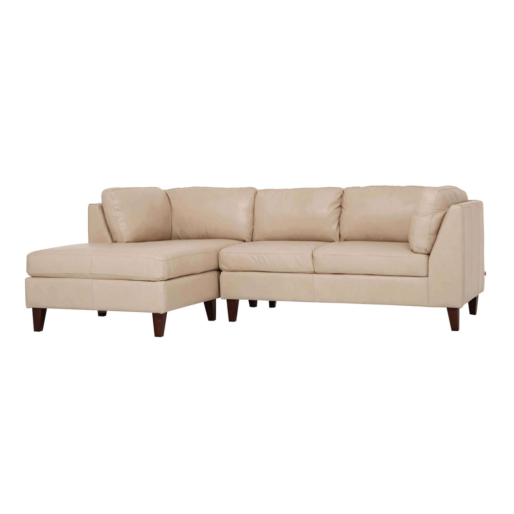 Salema Sofa with Chaise - Leather - Hausful - Modern Furniture, Lighting, Rugs and Accessories (4470217113635)