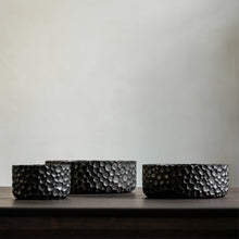 Load image into Gallery viewer, Black Chopped Bowls - Set of 3 - Hausful