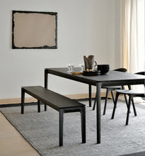 Load image into Gallery viewer, Bok Black Oak Dining Table - 94&quot; - Hausful