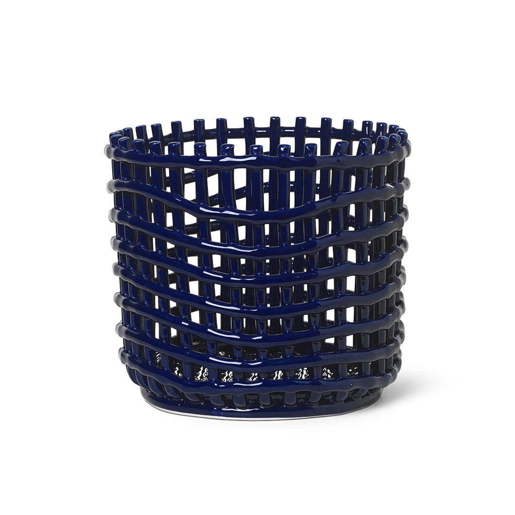 Ceramic Basket - Hausful - Modern Furniture, Lighting, Rugs and Accessories