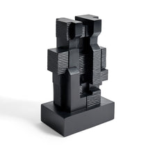 Load image into Gallery viewer, Mahogany Black Block Sculpture - Hausful