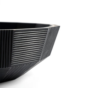 Black Striped Bowl - Hausful