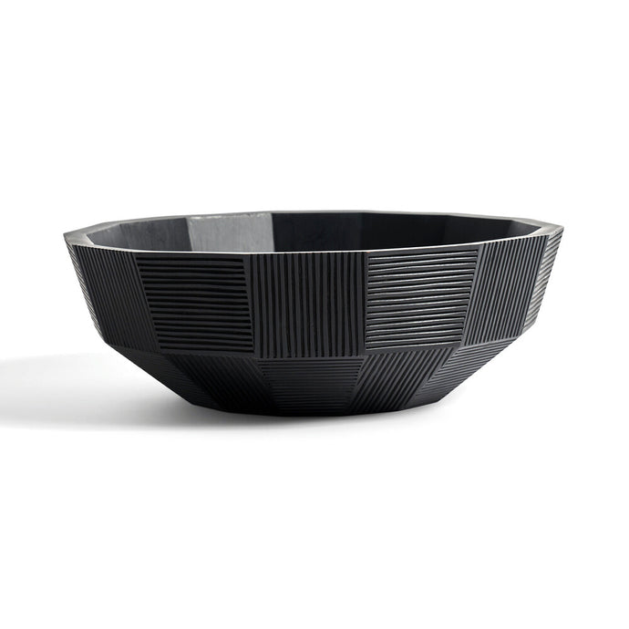 Black Striped Bowl - Hausful