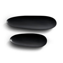Load image into Gallery viewer, Black Thin Oval Boards - Set of 2 - Hausful