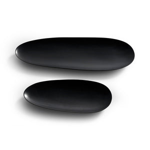 Black Thin Oval Boards - Set of 2 - Hausful