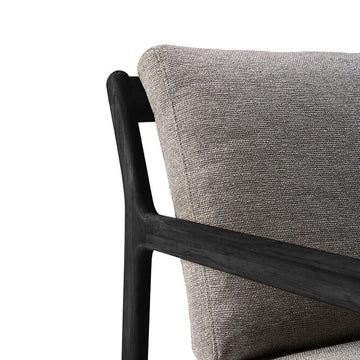 Black Teak Jack Outdoor Sofa - 2 seater - Hausful