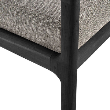 Black Teak Jack Outdoor Sofa - 2 seater - Hausful