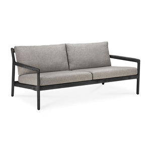 Black Teak Jack Outdoor Sofa - 2 seater - Hausful