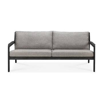 Black Teak Jack Outdoor Sofa - 2 seater - Hausful