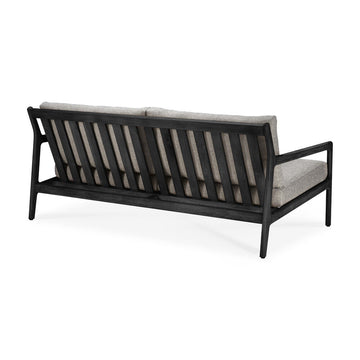 Black Teak Jack Outdoor Sofa - 2 seater - Hausful
