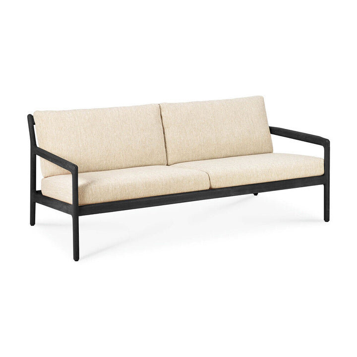 Black Teak Jack Outdoor Sofa - 2 seater - Hausful