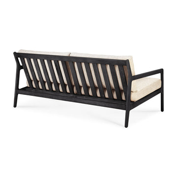 Black Teak Jack Outdoor Sofa - 2 seater - Hausful