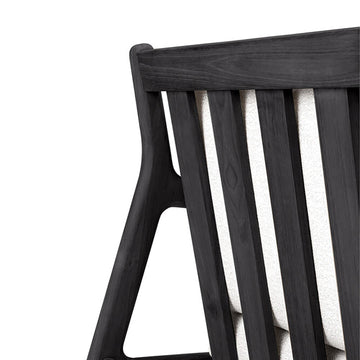 Black Teak Jack Outdoor Sofa - 2 seater - Hausful