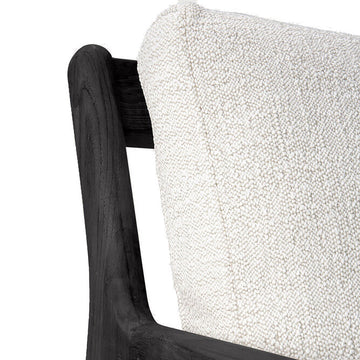 Black Teak Jack Outdoor Sofa - 2 seater - Hausful