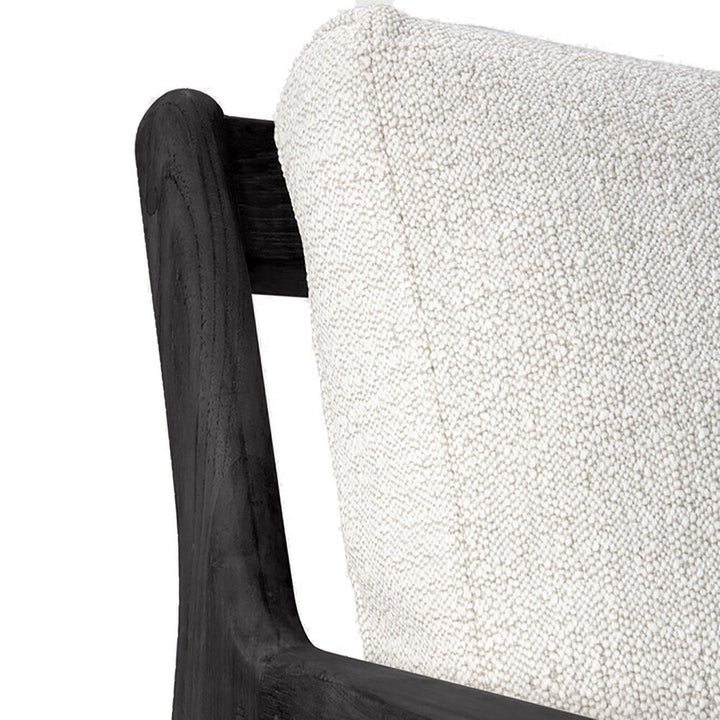 Black Teak Jack Outdoor Sofa - 2 seater - Hausful